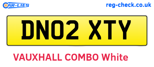 DN02XTY are the vehicle registration plates.