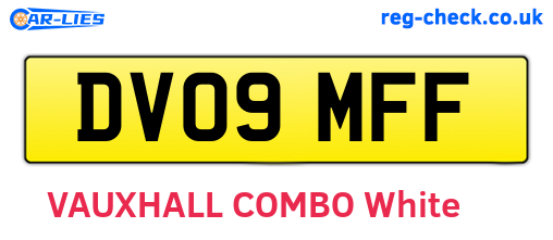 DV09MFF are the vehicle registration plates.