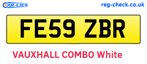 FE59ZBR are the vehicle registration plates.