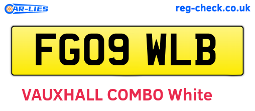 FG09WLB are the vehicle registration plates.