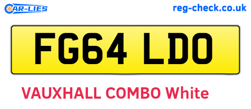 FG64LDO are the vehicle registration plates.