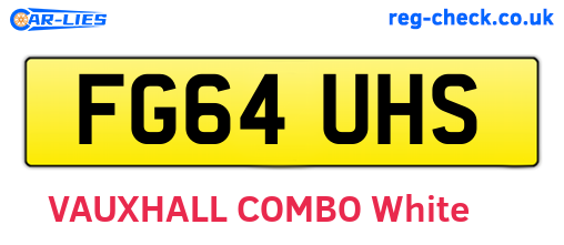 FG64UHS are the vehicle registration plates.
