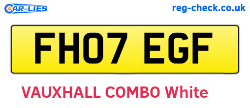 FH07EGF are the vehicle registration plates.