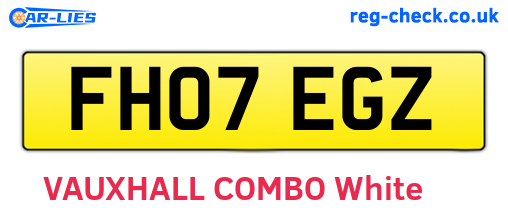 FH07EGZ are the vehicle registration plates.