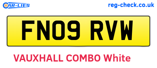 FN09RVW are the vehicle registration plates.