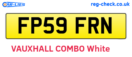 FP59FRN are the vehicle registration plates.