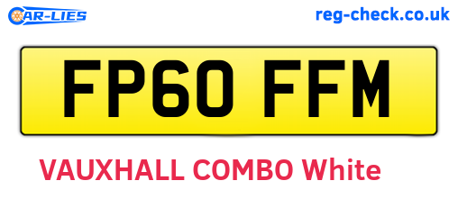 FP60FFM are the vehicle registration plates.