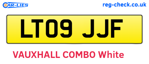 LT09JJF are the vehicle registration plates.