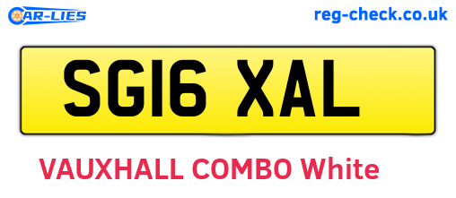 SG16XAL are the vehicle registration plates.