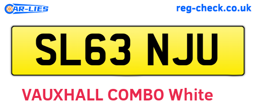 SL63NJU are the vehicle registration plates.