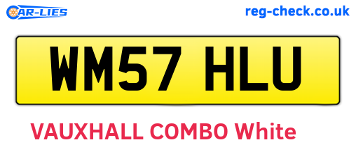 WM57HLU are the vehicle registration plates.