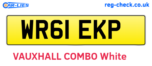 WR61EKP are the vehicle registration plates.