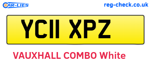 YC11XPZ are the vehicle registration plates.
