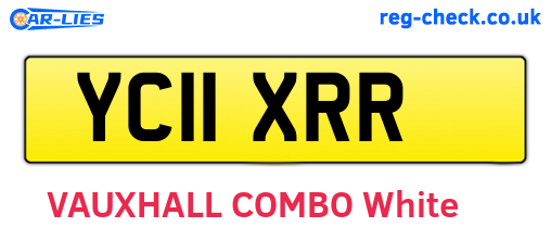 YC11XRR are the vehicle registration plates.