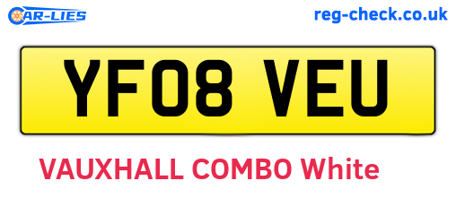 YF08VEU are the vehicle registration plates.