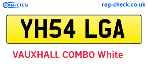 YH54LGA are the vehicle registration plates.