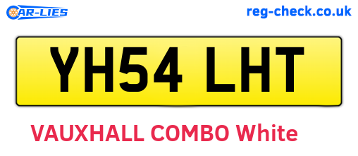 YH54LHT are the vehicle registration plates.