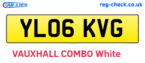 YL06KVG are the vehicle registration plates.