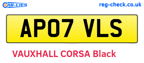 AP07VLS are the vehicle registration plates.