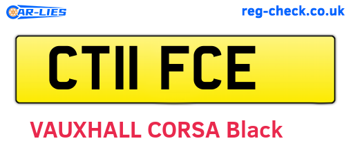 CT11FCE are the vehicle registration plates.