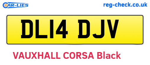 DL14DJV are the vehicle registration plates.