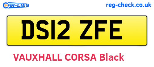 DS12ZFE are the vehicle registration plates.
