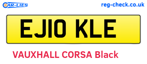 EJ10KLE are the vehicle registration plates.