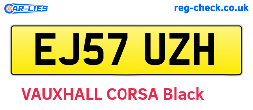 EJ57UZH are the vehicle registration plates.