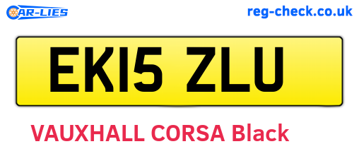 EK15ZLU are the vehicle registration plates.