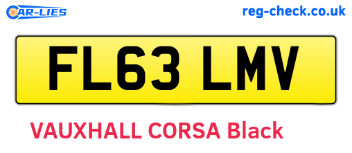 FL63LMV are the vehicle registration plates.