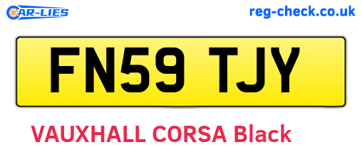 FN59TJY are the vehicle registration plates.
