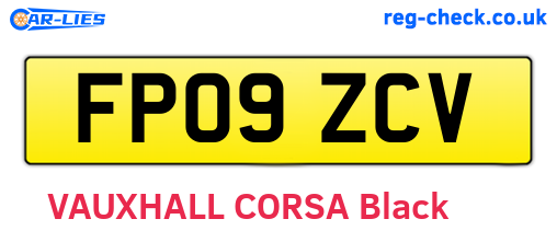FP09ZCV are the vehicle registration plates.