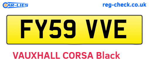 FY59VVE are the vehicle registration plates.