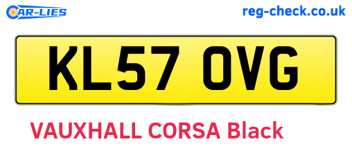 KL57OVG are the vehicle registration plates.