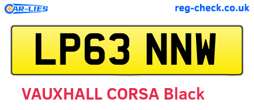LP63NNW are the vehicle registration plates.