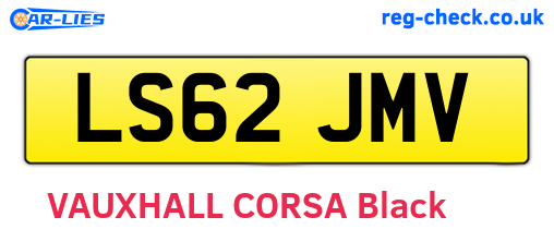 LS62JMV are the vehicle registration plates.