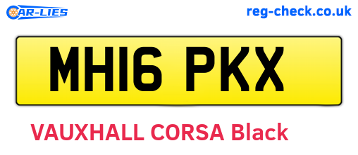 MH16PKX are the vehicle registration plates.