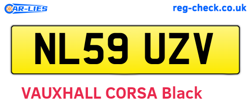 NL59UZV are the vehicle registration plates.