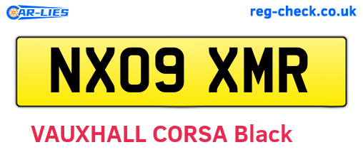 NX09XMR are the vehicle registration plates.