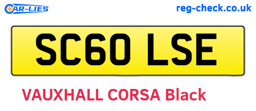 SC60LSE are the vehicle registration plates.