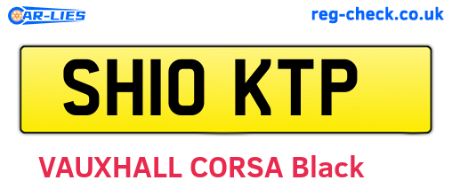 SH10KTP are the vehicle registration plates.