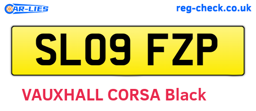 SL09FZP are the vehicle registration plates.