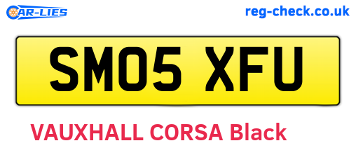 SM05XFU are the vehicle registration plates.