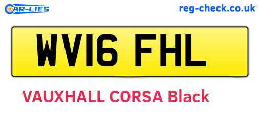WV16FHL are the vehicle registration plates.