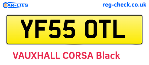 YF55OTL are the vehicle registration plates.
