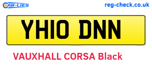 YH10DNN are the vehicle registration plates.
