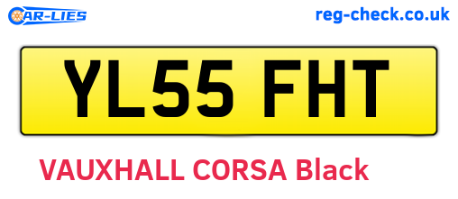 YL55FHT are the vehicle registration plates.