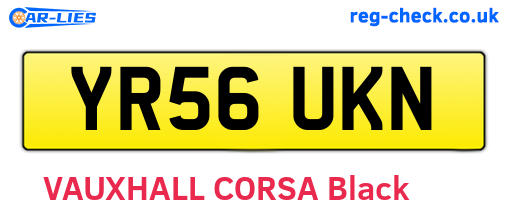 YR56UKN are the vehicle registration plates.