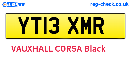 YT13XMR are the vehicle registration plates.