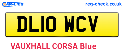 DL10WCV are the vehicle registration plates.